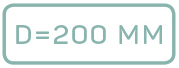 Диаметр: 200 мм